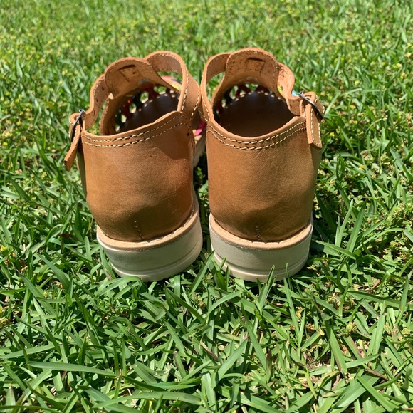 Mexican huaraches leather flowered - Picture 8 of 9